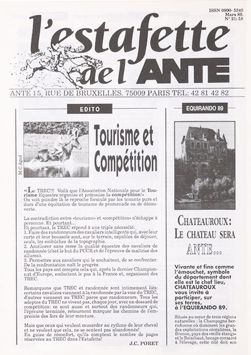 Couverture L'estafette 21