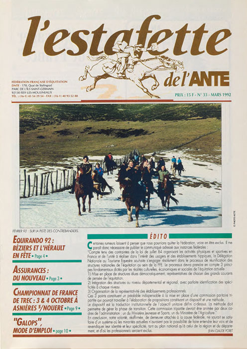 Couverture L'estafette 33