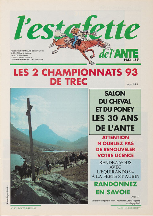 Couverture L'estafette 40