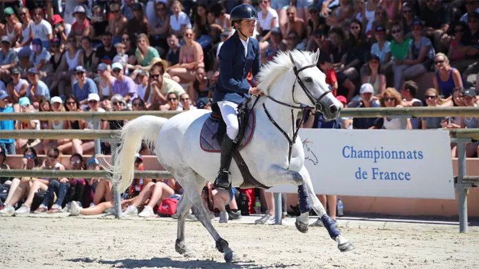 Cavalier à cheval au Generali Open de France