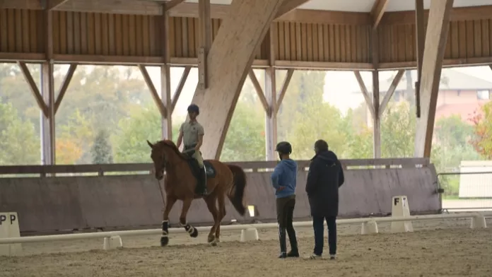 Auxence Kerzerho & Eros Baraire (propriété de Yannick Pentecouteau) Guillaume Recoing, entraîneur privé d’Auxence Kerzerho carlos lopes masterclass para-dressage novembre 2024