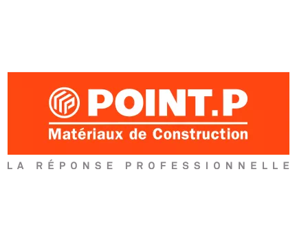 Logo de la compagnie Point P pour matériaux de construction