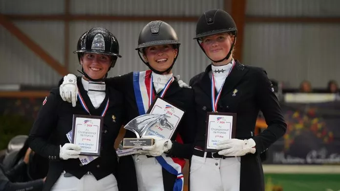 Podium championnat de France des As dressage 2024