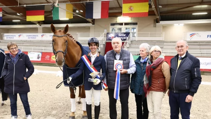 Championnat de France para-dressage 2024 Saint-Lô Champion Amateur Élite Auxence KERZERHO & EROS BARAIRE 