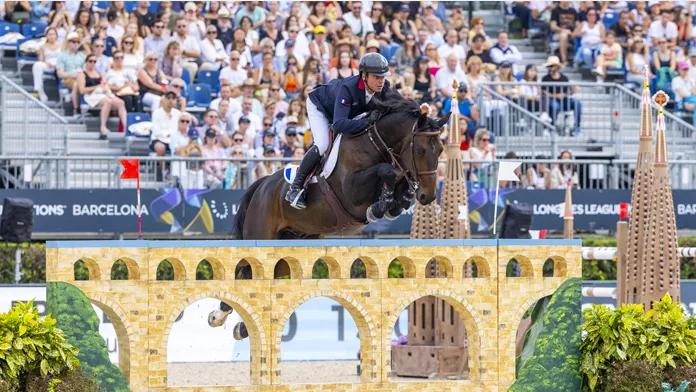 Julien Epaillard et Donatello d'Auge au Longines Nations League à Barcelone